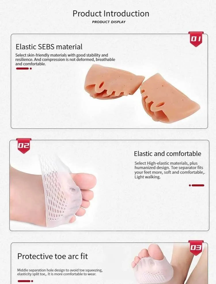 Orthopedic Silicone Forefoot Pads