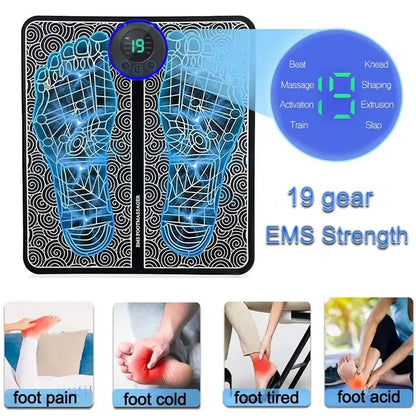 Electric Foot Massager Stimulation Pad