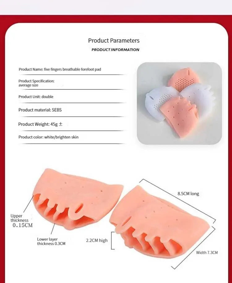 Orthopedic Silicone Forefoot Pads