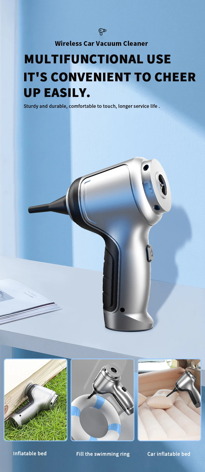 Portable 2-in-1 Vacuum Cleaner